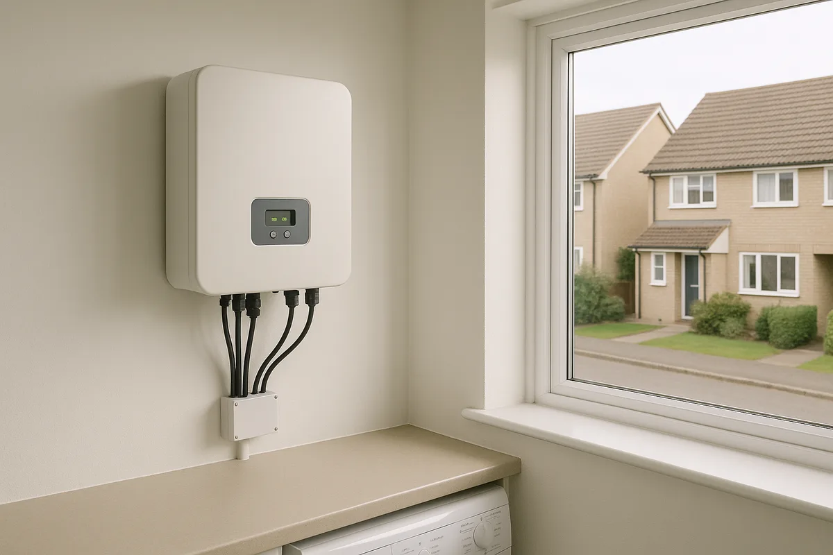 Indoor solar inverter unit